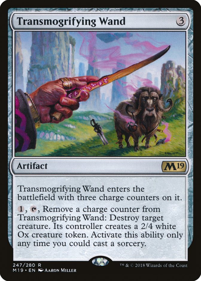 Transmogrifying Wand [Core Set 2019] | PLUS EV GAMES 