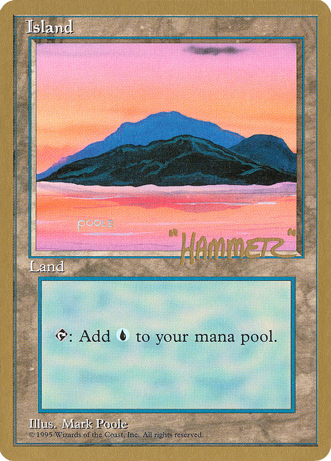 Island (shr369) (Shawn "Hammer" Regnier) [Pro Tour Collector Set] | PLUS EV GAMES 