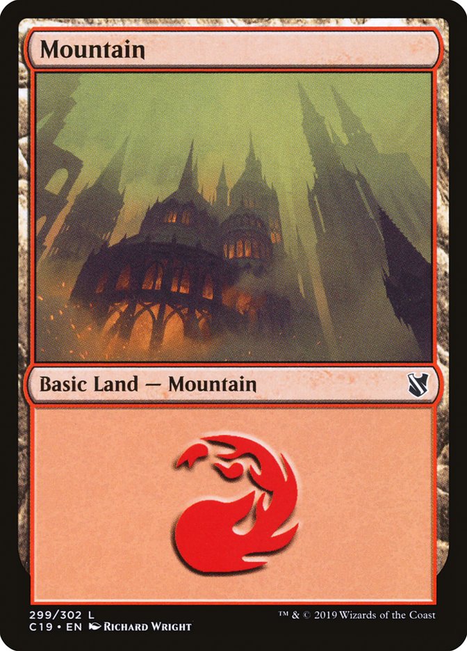 Mountain (299) [Commander 2019] | PLUS EV GAMES 