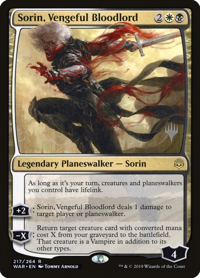 Sorin, Vengeful Bloodlord (Promo Pack) [War of the Spark Promos] | PLUS EV GAMES 
