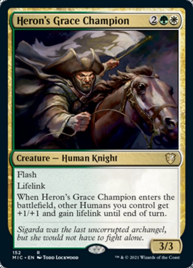 Heron's Grace Champion [Innistrad: Midnight Hunt Commander] | PLUS EV GAMES 