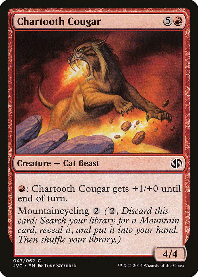 Chartooth Cougar [Duel Decks Anthology] | PLUS EV GAMES 