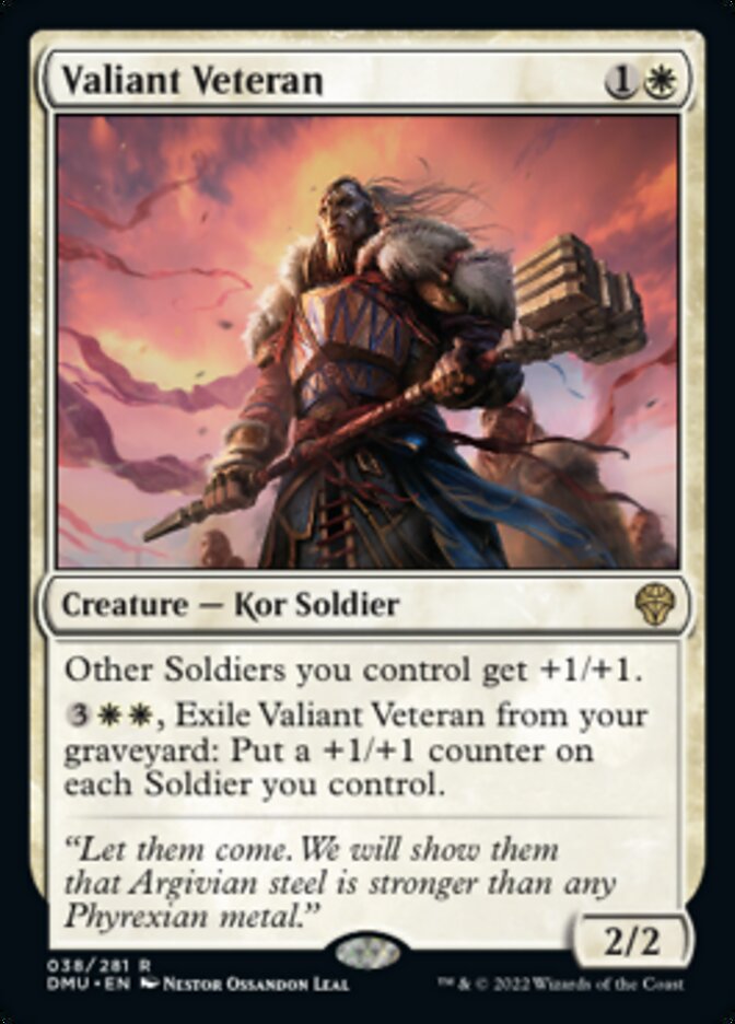 Valiant Veteran [Dominaria United] | PLUS EV GAMES 