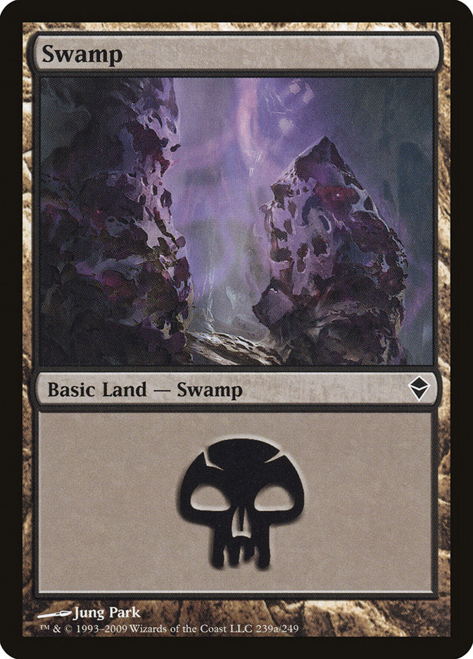 Swamp (239a) [Zendikar] | PLUS EV GAMES 