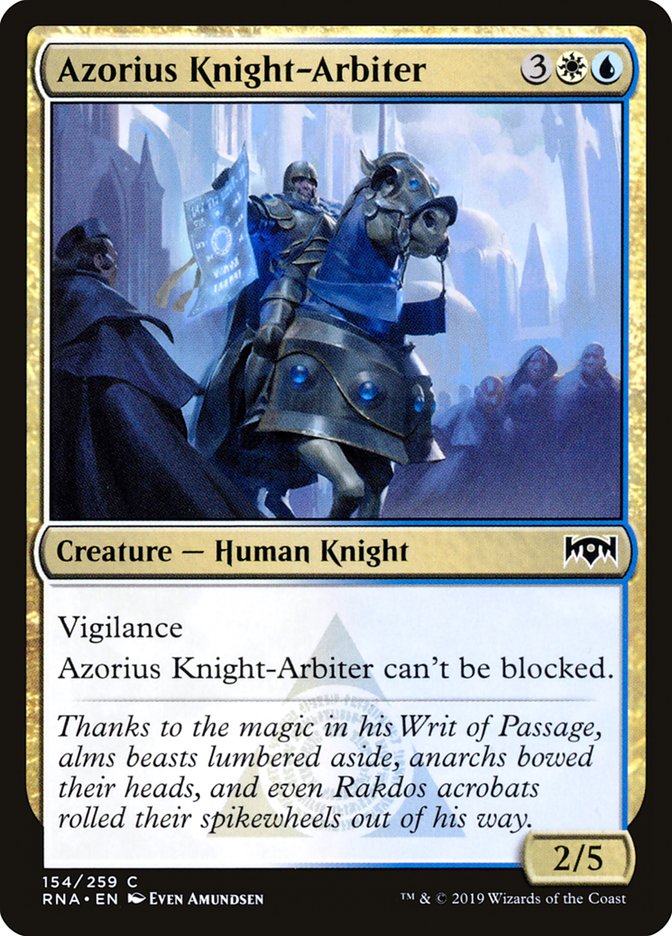 Azorius Knight-Arbiter [Ravnica Allegiance] | PLUS EV GAMES 