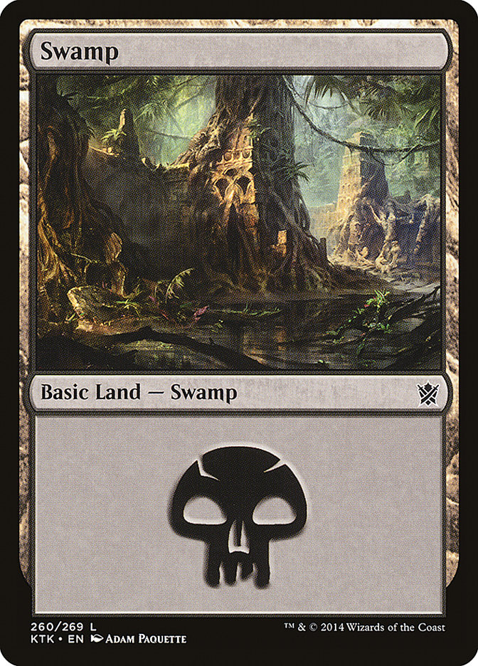Swamp (260) [Khans of Tarkir] | PLUS EV GAMES 