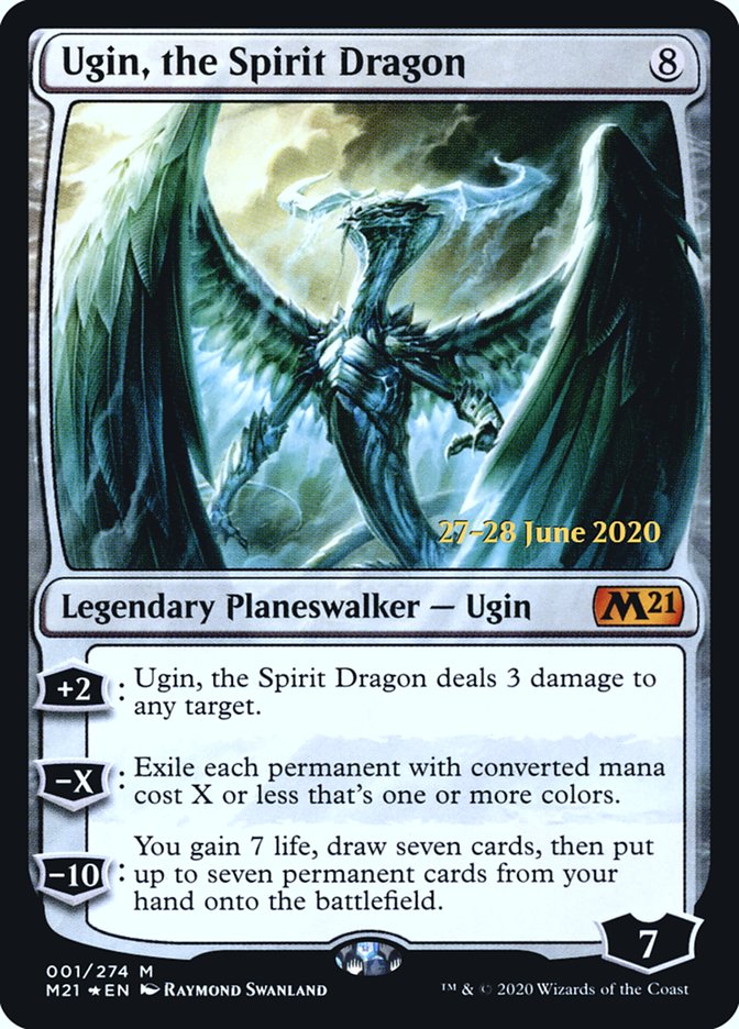 Ugin, the Spirit Dragon  [Core Set 2021 Prerelease Promos] | PLUS EV GAMES 