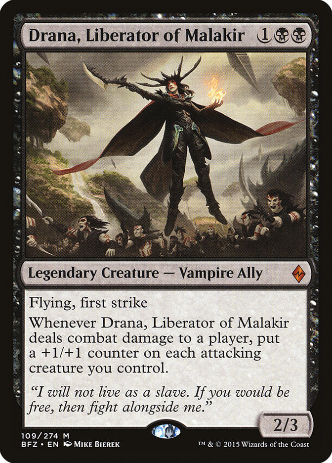 Drana, Liberator of Malakir [Battle for Zendikar] | PLUS EV GAMES 