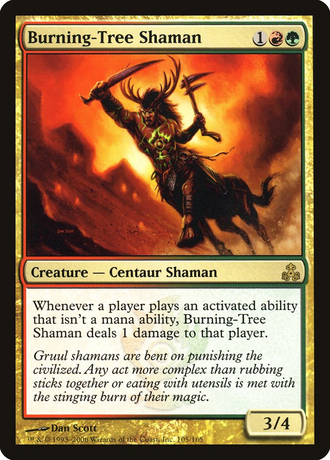 Burning-Tree Shaman [Guildpact] | PLUS EV GAMES 