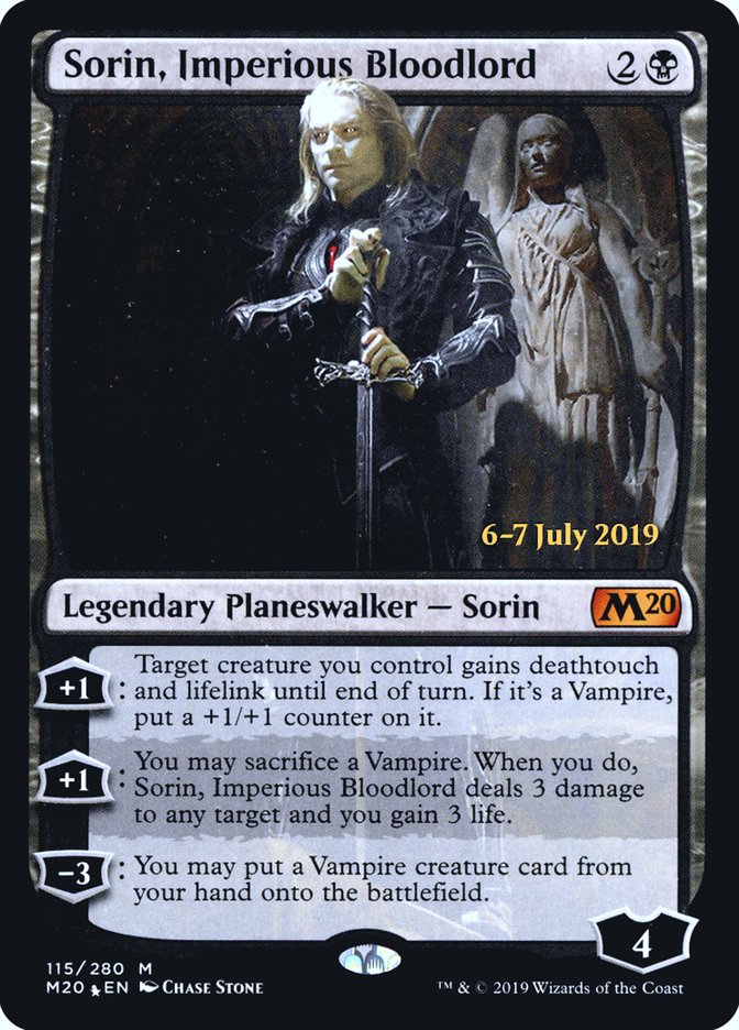 Sorin, Imperious Bloodlord  [Core Set 2020 Prerelease Promos] | PLUS EV GAMES 