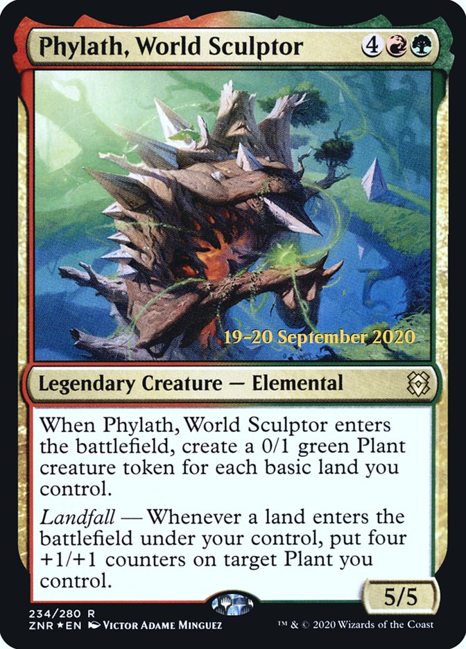 Phylath, World Sculptor  [Zendikar Rising Prerelease Promos] | PLUS EV GAMES 