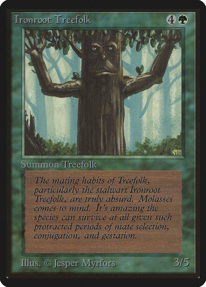 Ironroot Treefolk [Limited Edition Beta] | PLUS EV GAMES 