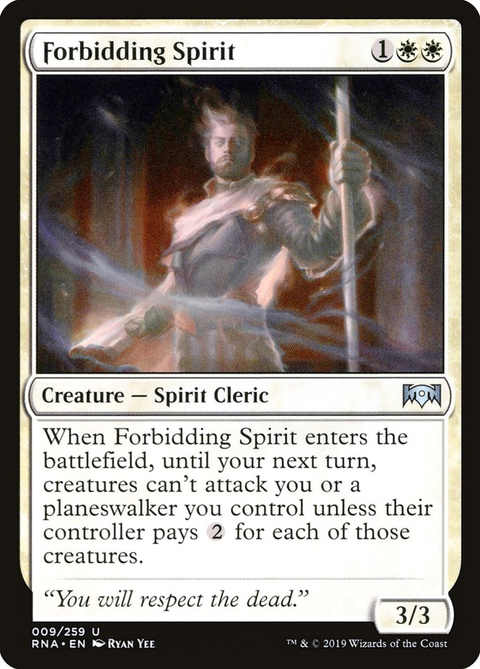 Forbidding Spirit [Ravnica Allegiance] | PLUS EV GAMES 