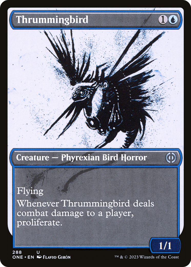 Thrummingbird (Showcase Ichor) [Phyrexia: All Will Be One] | PLUS EV GAMES 