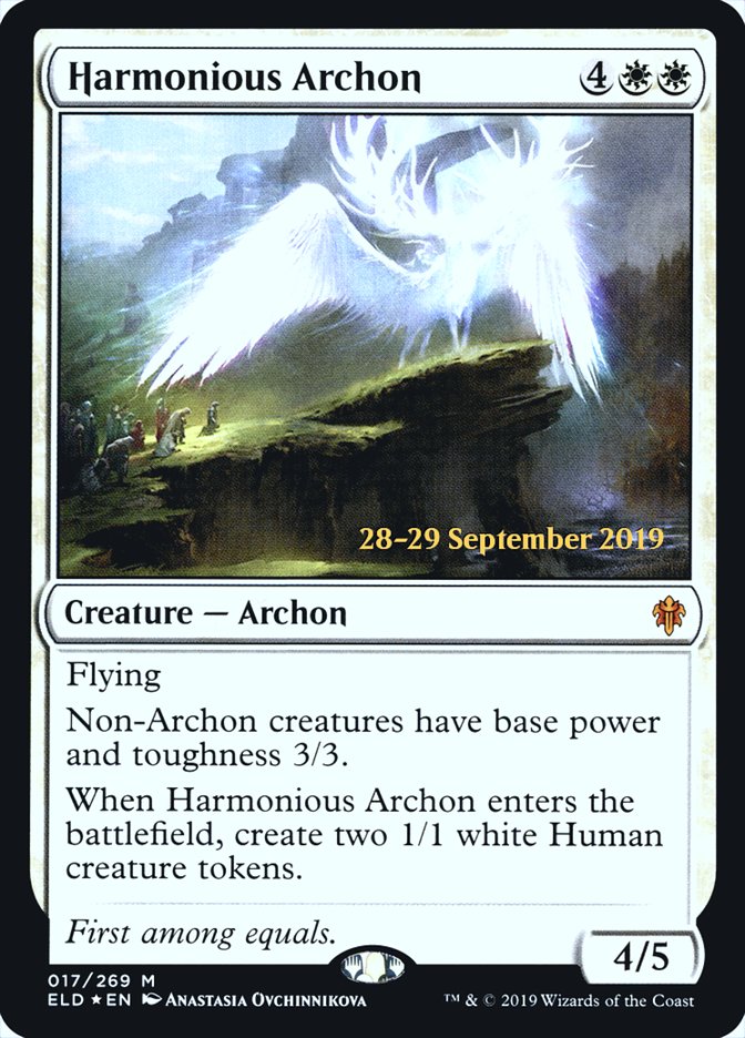 Harmonious Archon  [Throne of Eldraine Prerelease Promos] | PLUS EV GAMES 