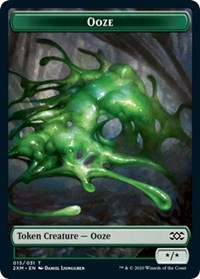 Ooze // Wurm (030) Double-sided Token [Double Masters Tokens] | PLUS EV GAMES 