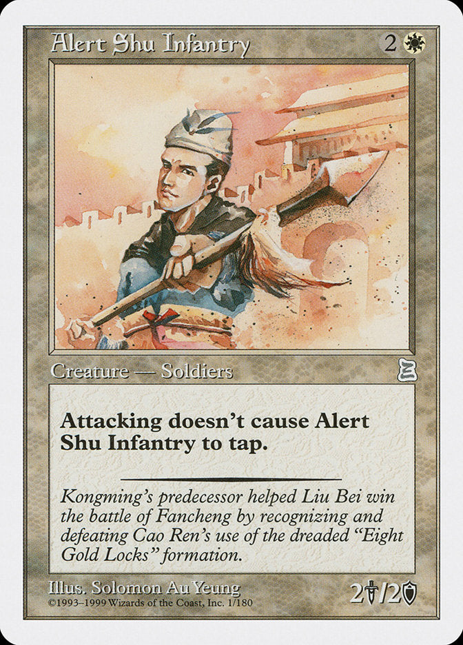 Alert Shu Infantry [Portal Three Kingdoms] | PLUS EV GAMES 