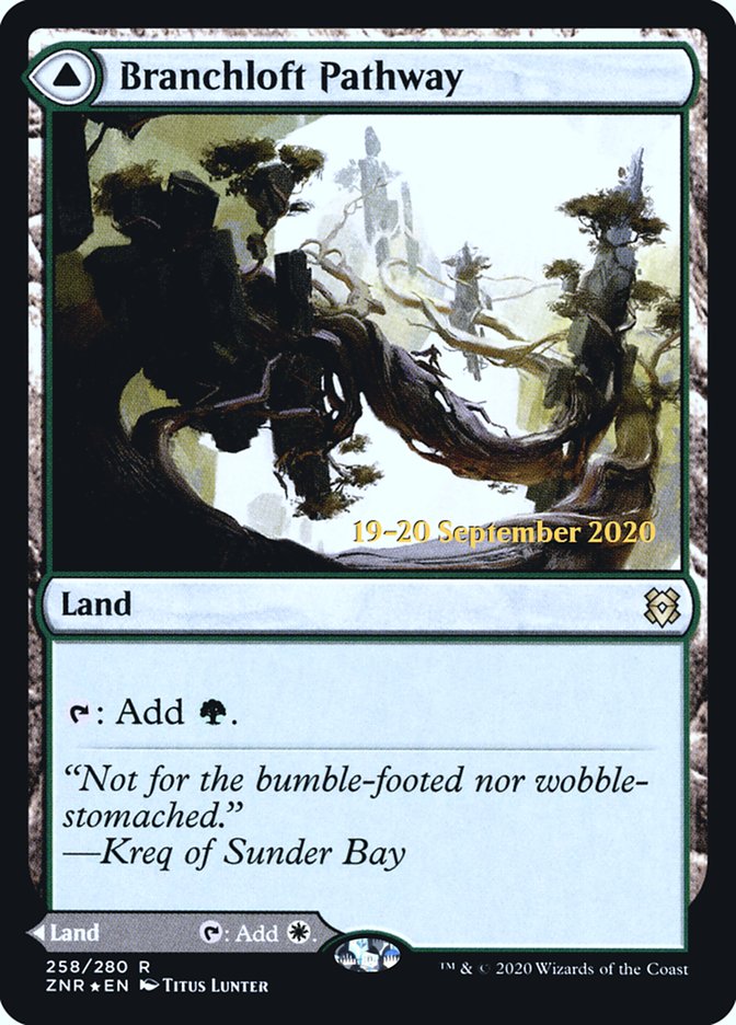 Branchloft Pathway // Boulderloft Pathway  [Zendikar Rising Prerelease Promos] | PLUS EV GAMES 