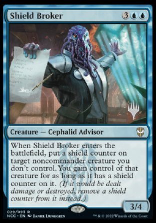 Shield Broker (Promo Pack) [Streets of New Capenna Commander Promos] | PLUS EV GAMES 