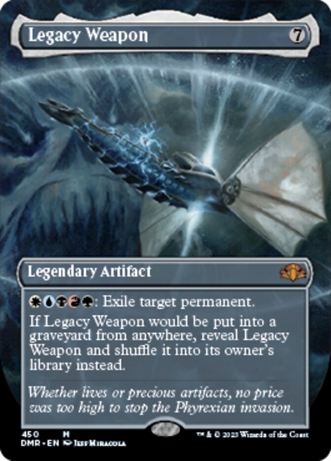 Legacy Weapon (Borderless Alternate Art) [Dominaria Remastered] | PLUS EV GAMES 