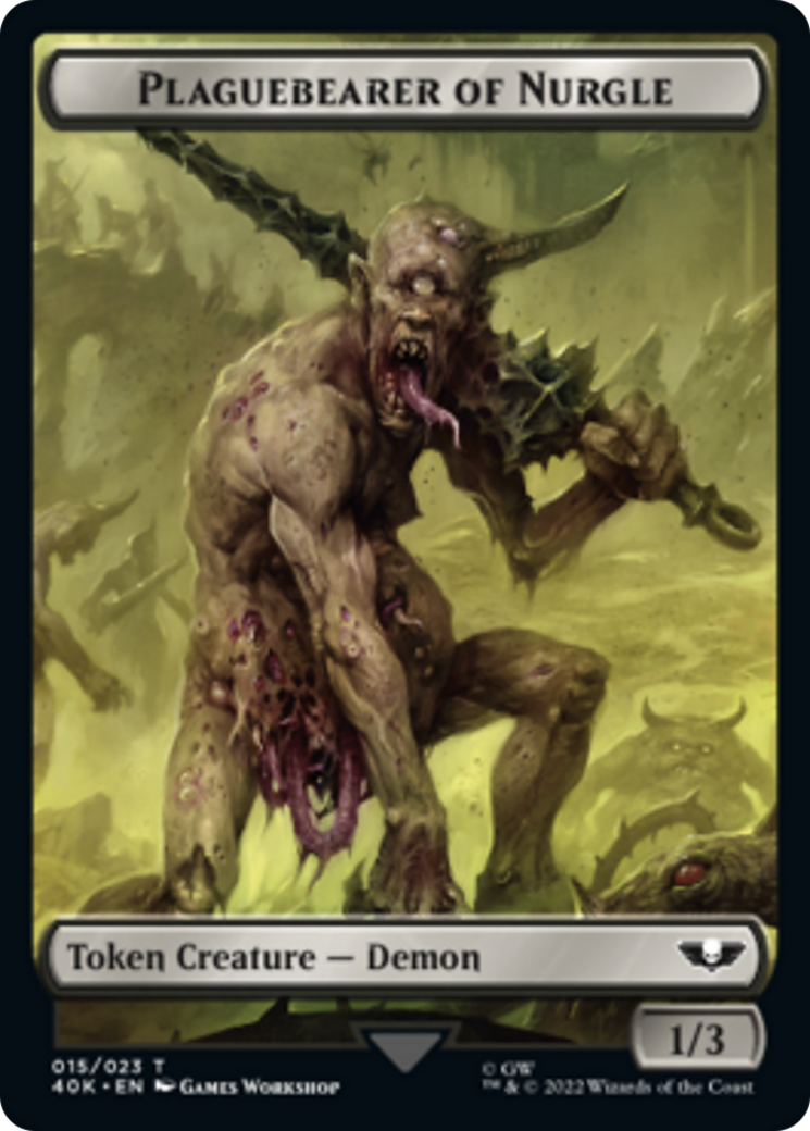 Spawn // Plaguebearer of Nurgle [Universes Beyond: Warhammer 40,000 Tokens] | PLUS EV GAMES 