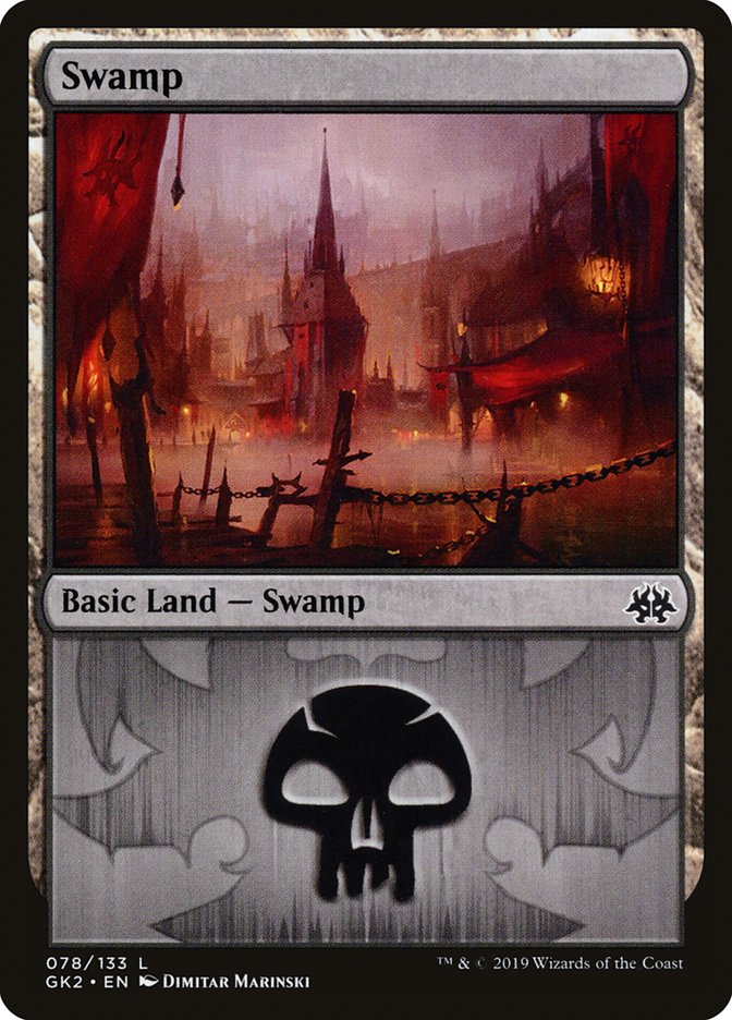 Swamp (78) [Ravnica Allegiance Guild Kit] | PLUS EV GAMES 
