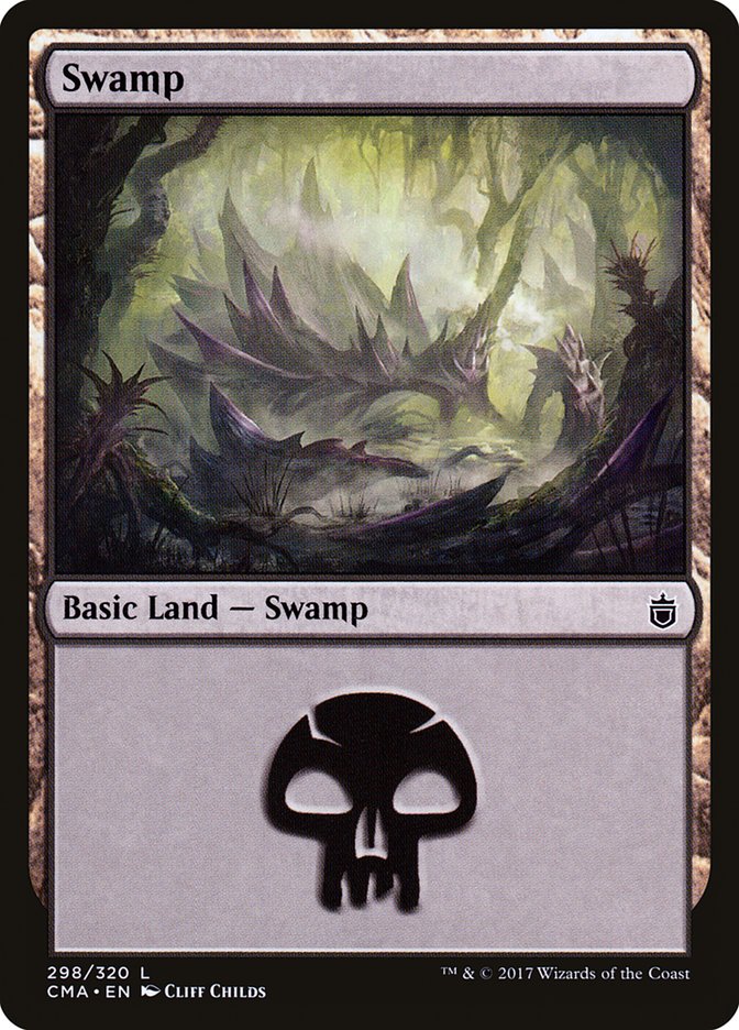 Swamp (298) [Commander Anthology] | PLUS EV GAMES 