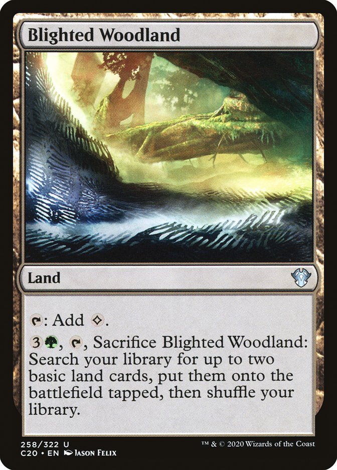 Blighted Woodland [Commander 2020] | PLUS EV GAMES 