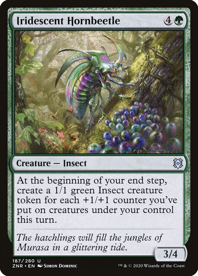 Iridescent Hornbeetle [Zendikar Rising] | PLUS EV GAMES 