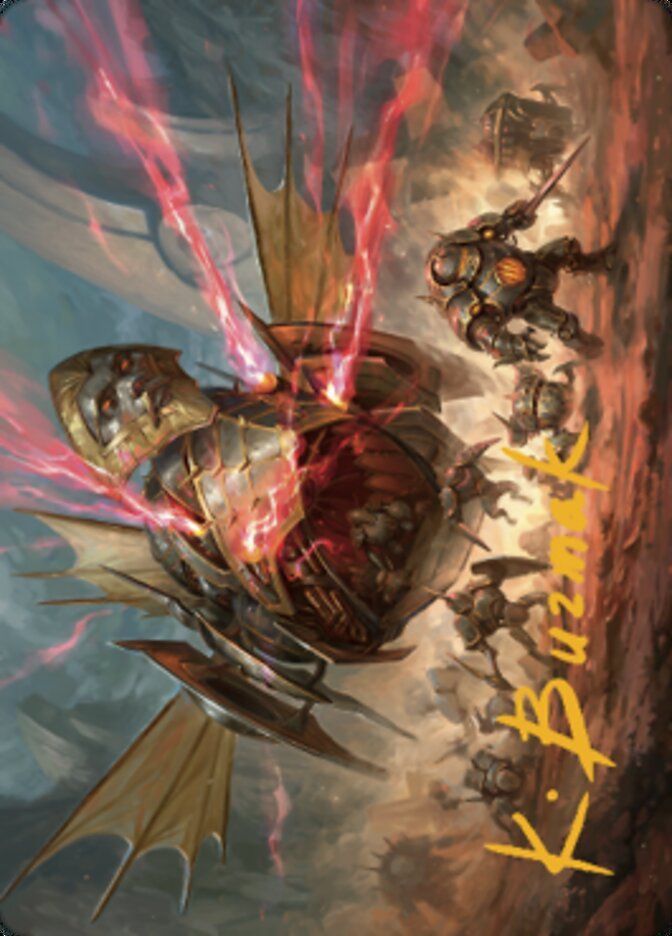 Liberator, Urza's Battlethopter Art Card (Gold-Stamped Signature) [The Brothers' War Art Series] | PLUS EV GAMES 