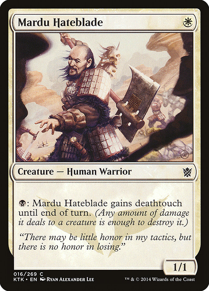 Mardu Hateblade [Khans of Tarkir] | PLUS EV GAMES 