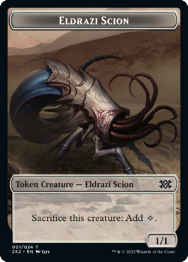 Spider // Eldrazi Scion Double-sided Token [Double Masters 2022 Tokens] | PLUS EV GAMES 