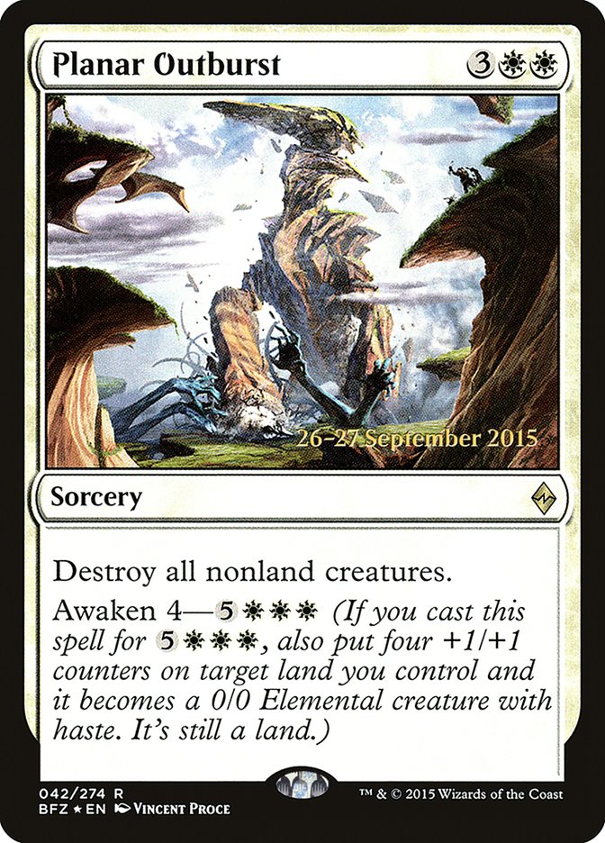 Planar Outburst  [Battle for Zendikar Prerelease Promos] | PLUS EV GAMES 