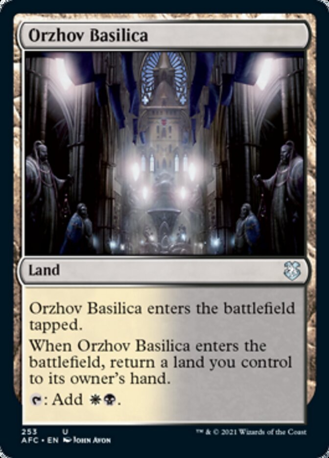 Orzhov Basilica [Dungeons & Dragons: Adventures in the Forgotten Realms Commander] | PLUS EV GAMES 