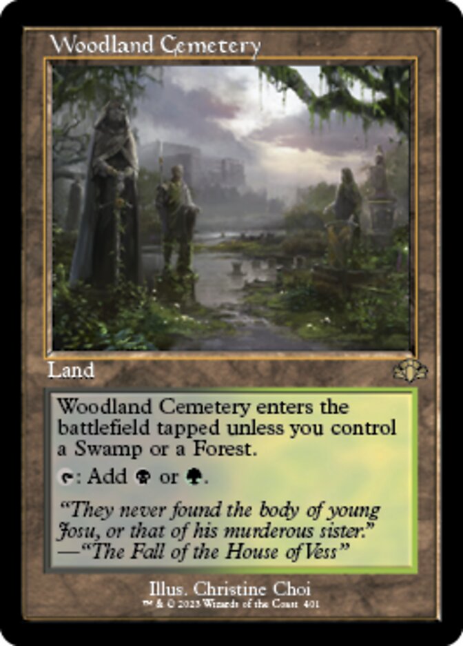 Woodland Cemetery (Retro) [Dominaria Remastered] | PLUS EV GAMES 