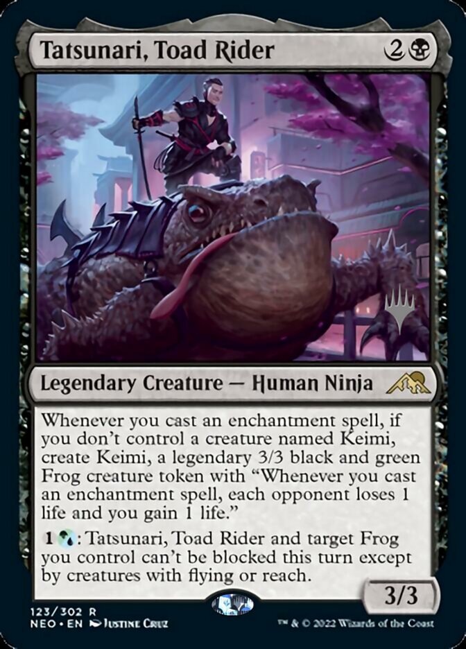 Tatsunari, Toad Rider (Promo Pack) [Kamigawa: Neon Dynasty Promos] | PLUS EV GAMES 