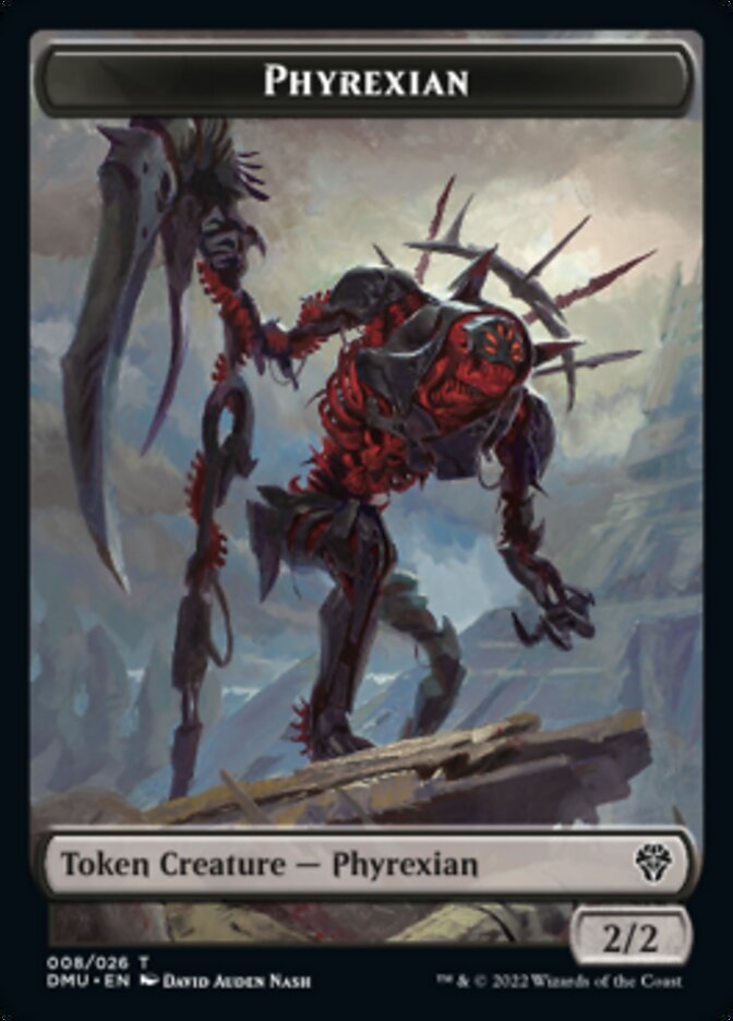Phyrexian // Zombie Double-sided Token [Dominaria United Tokens] | PLUS EV GAMES 