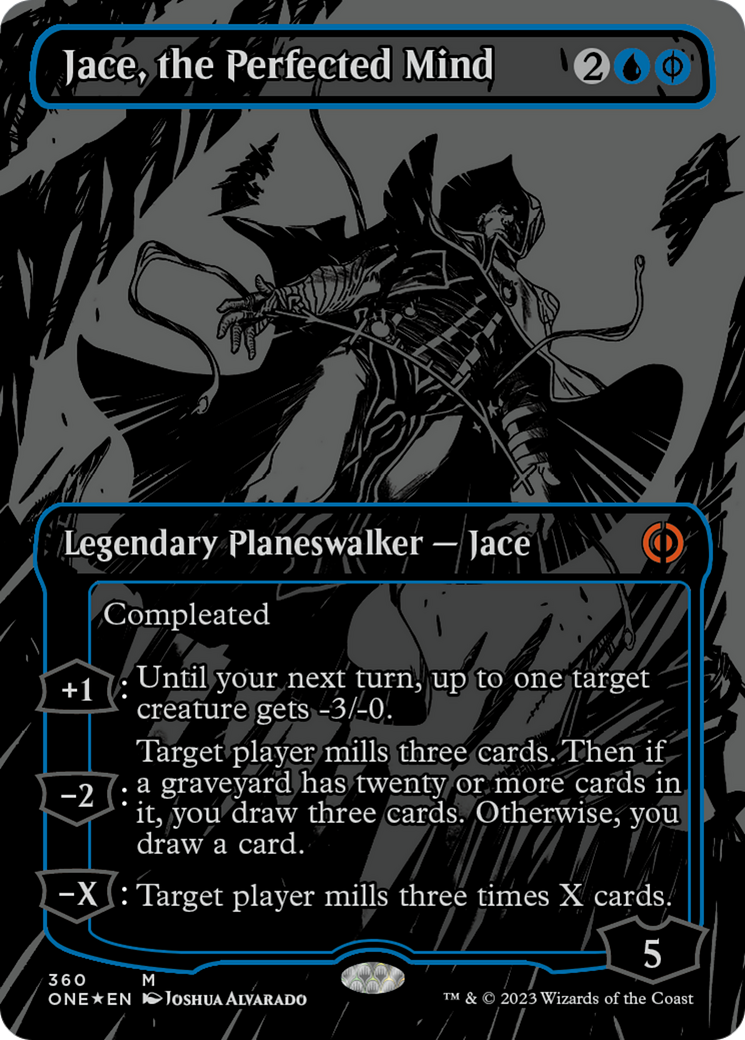 Jace, the Perfected Mind (Oil Slick Raised Foil) [Phyrexia: All Will Be One] | PLUS EV GAMES 