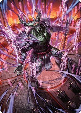 Hidetsugu, Devouring Chaos Art Card [Kamigawa: Neon Dynasty Art Series] | PLUS EV GAMES 