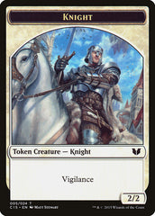 Knight (005) // Spirit (023) Double-Sided Token [Commander 2015 Tokens] | PLUS EV GAMES 