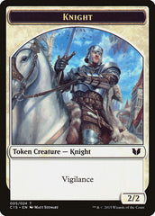 Gold // Knight (005) Double-Sided Token [Commander 2015 Tokens] | PLUS EV GAMES 