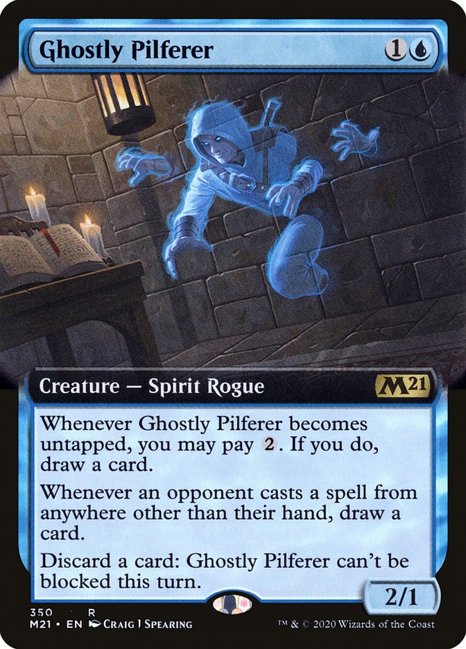 Ghostly Pilferer (Extended) [Core Set 2021] | PLUS EV GAMES 