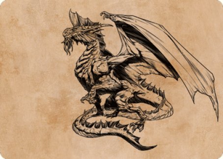Ancient Silver Dragon Art Card (47) [Commander Legends: Battle for Baldur's Gate Art Series] | PLUS EV GAMES 
