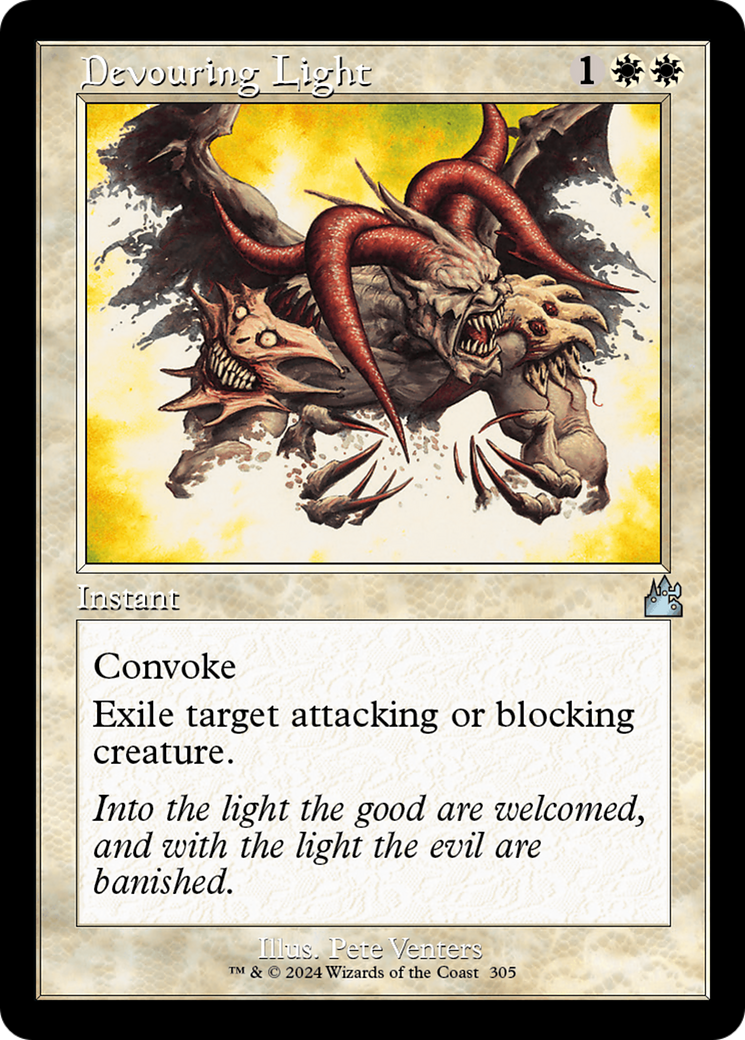 Devouring Light (Retro Frame) [Ravnica Remastered] | PLUS EV GAMES 