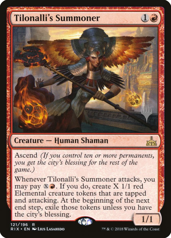Tilonalli's Summoner (Promo Pack) [Rivals of Ixalan Promos] | PLUS EV GAMES 