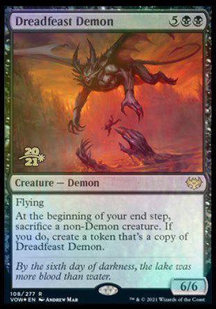 Dreadfeast Demon [Innistrad: Crimson Vow Prerelease Promos] | PLUS EV GAMES 