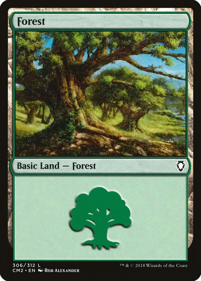 Forest (306) [Commander Anthology Volume II] | PLUS EV GAMES 