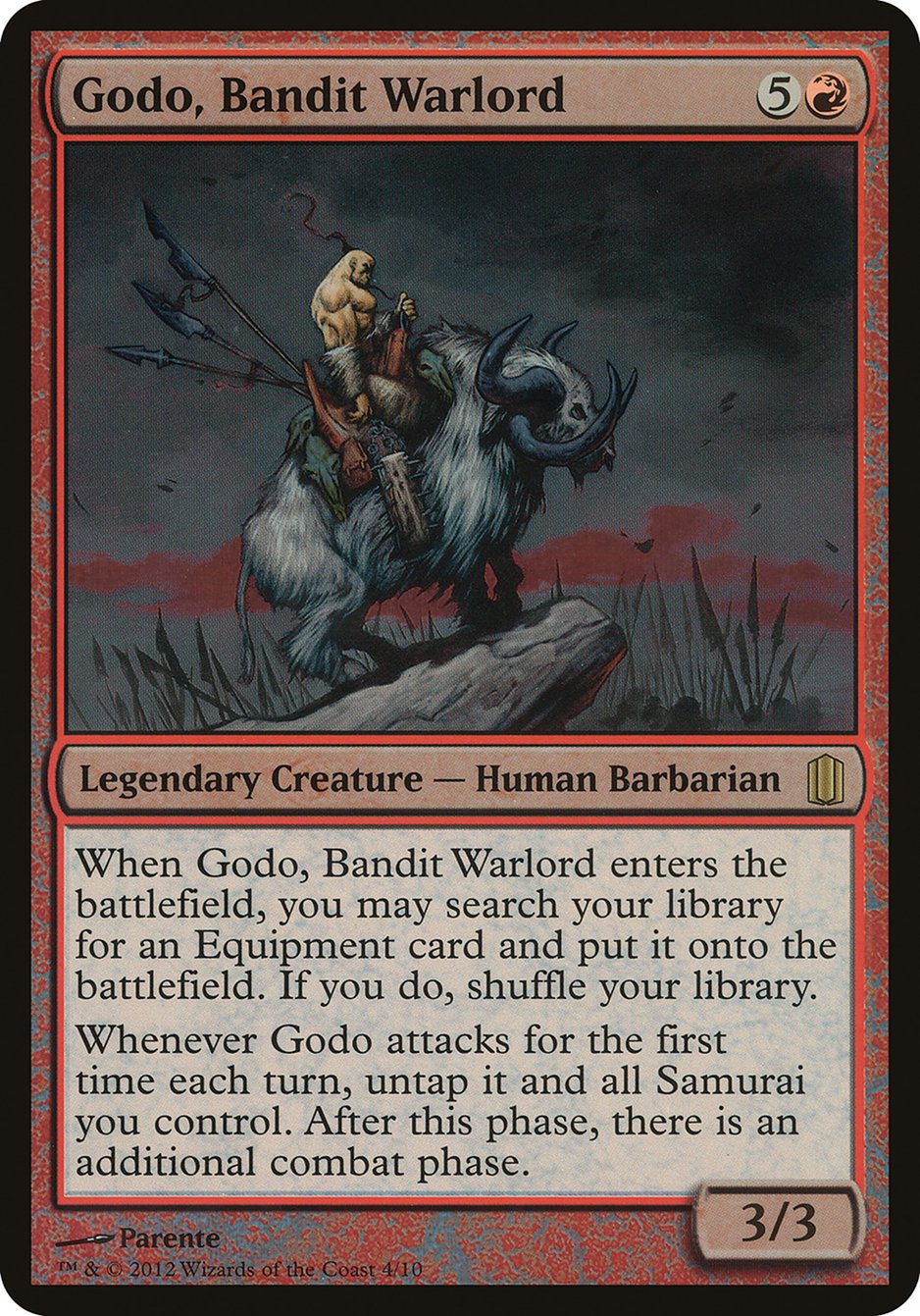 Godo, Bandit Warlord (Oversized) [Commander's Arsenal Oversized] | PLUS EV GAMES 