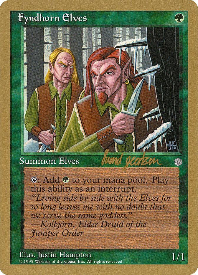 Fyndhorn Elves (Svend Geertsen) [World Championship Decks 1997] | PLUS EV GAMES 