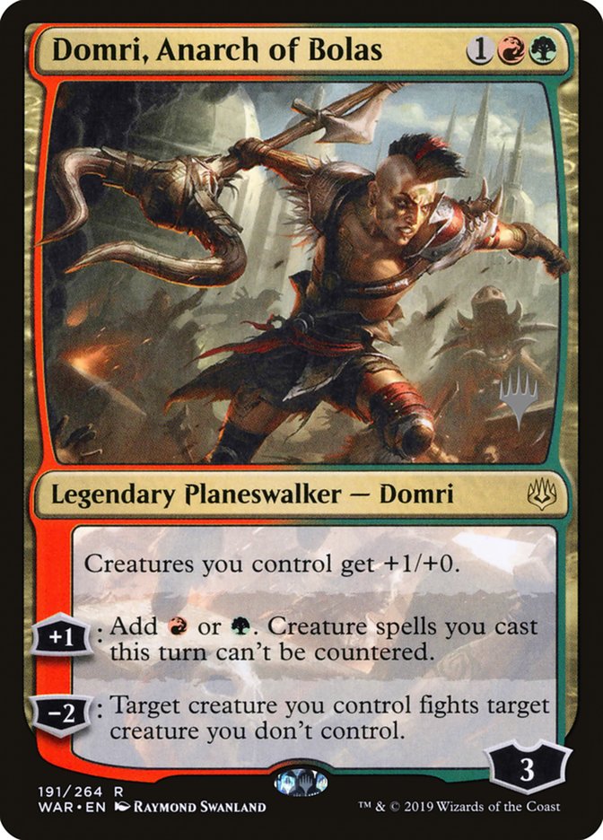 Domri, Anarch of Bolas (Promo Pack) [War of the Spark Promos] | PLUS EV GAMES 